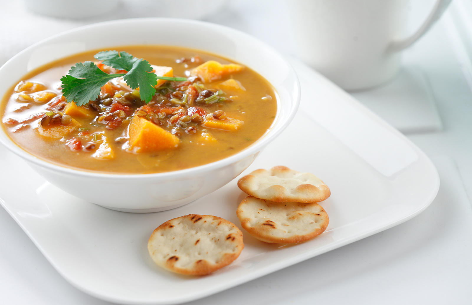 Red Lentil, Peanut & Sweet Potato Soup Lentils.ca